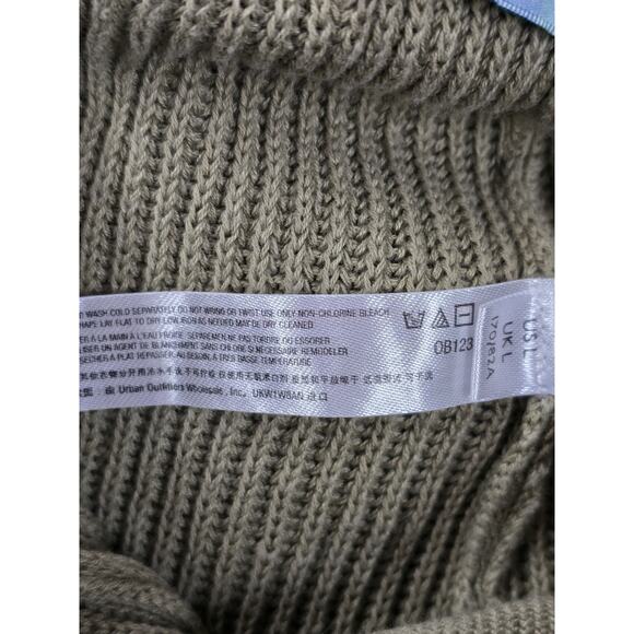 FP Free People BEACH Picnic Sweater Crop Flare Pants Taupe Pockets Comfort Larg - Picture 5 of 5